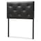 Baxton Studio Baltimore Modern Black Faux Leather Upholstered Twin Size Headboard 125-6961 - alternate 2